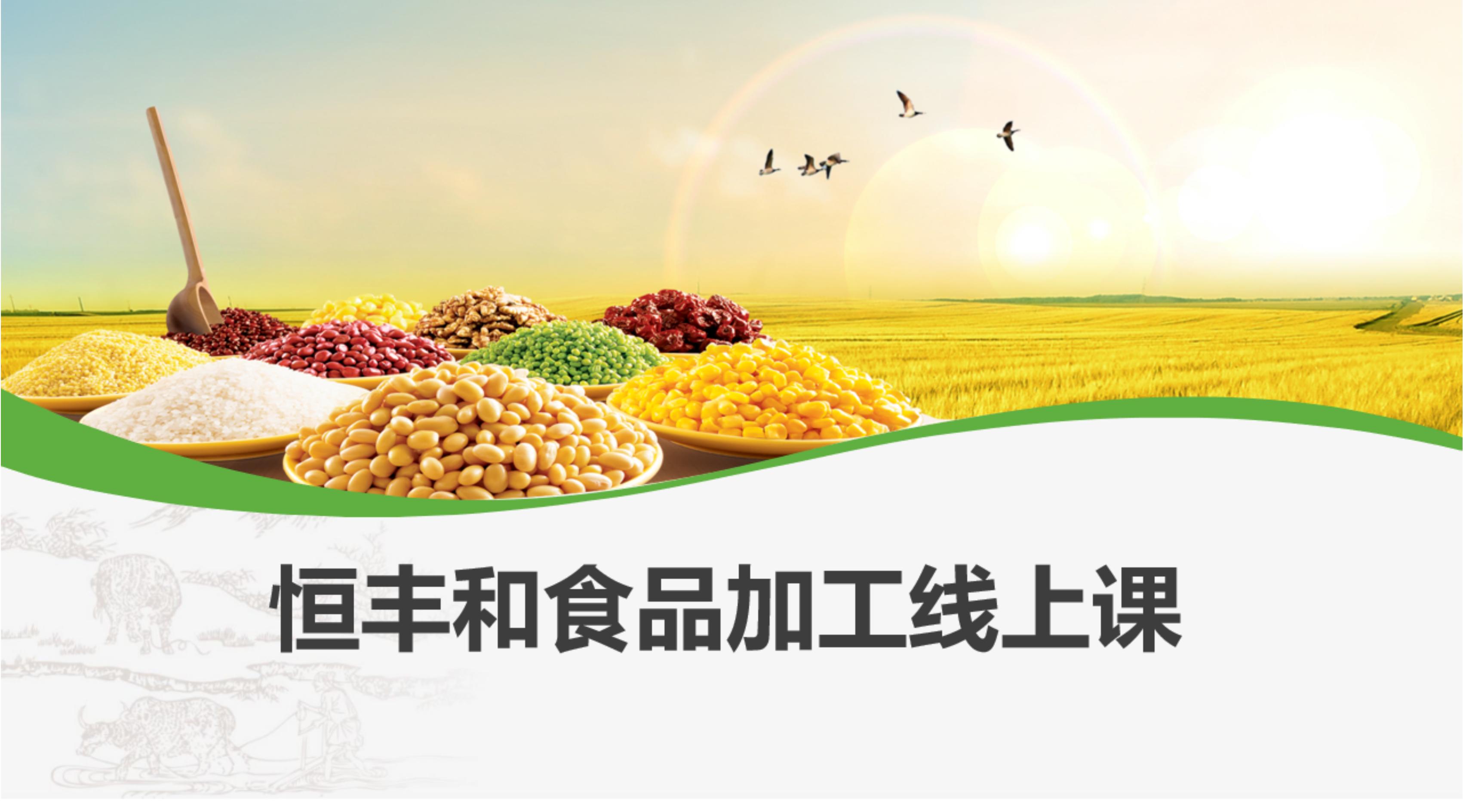 恒丰和食品加工线上理论课程