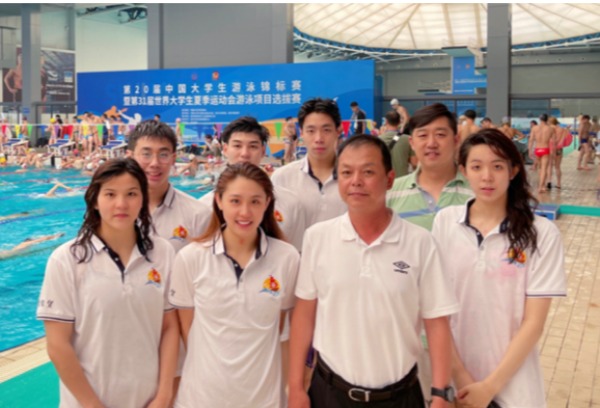 首都经济贸易大学高水平游泳队在第20届中国大学游泳锦标赛中再创佳绩