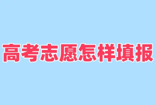 高考志愿怎样填报？