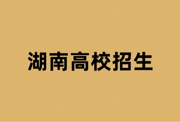 湖南发布2025高校招生专项计划
